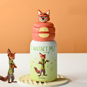 Bouteille isotherme en acier inoxydable à double ouverture, motif Stitch de dessin animé, avec couvercle, mignonne, Mickey et <span class=keywords><strong>Minnie</strong></span> - Product Image 4