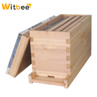 Nouveau kit de ruche Nuc Langstroth en bois de sapin Witbee pour l'élevage de reines, équipement d'apiculture, boîte Nuc 5 cadres avec fondation (2 ans)