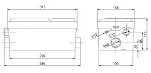 600W sous-sol salle de bain macération baignoire <span class=keywords><strong>broyeur</strong></span> à lisier eaux usées <span class=keywords><strong>WC</strong></span> piédestal casserole sanitaire <span class=keywords><strong>pompe</strong></span> à eaux usées toilette macérateur <span class=keywords><strong>pompe</strong></span> - Product Image 3