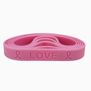 Factory Customize <b>Breast</b> Cancer Prevention Awareness <b>Silicone</b> Custom Logo Information Promotional Rubber Bracelets - Product Image 5