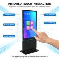 L65RAZ Layar Sentuh Inframerah 65 Inci, Signage Digital Berdiri, Layar LCD Iklan 65 Inci Berdiri Sendiri