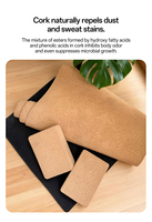 Umweltfreundliche Naturkork-Gummi Yogamatte Rutschfest Schweißabsorbierend Naturkork-Gummi Yogamatte mit Eigenem Logo Pilates Yogamatte
