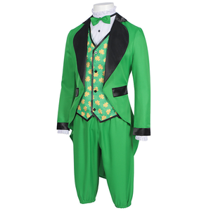 <span class=keywords><strong>Costume</strong></span> de fête pour hommes, veste queue-de-pie verte pour la Saint-Patrick, déguisement de lutin <span class=keywords><strong>irlandais</strong></span> pour adultes, vente en gros - Product Image 4