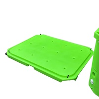 Conteneur alimentaire isotherme portable sur mesure de grande taille 800L en PE, glacière rotomoulée isolée, étanche pour l'extérieur