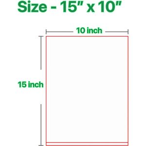 Pokanic Clear Plastic Produce <b>Bags</b> 10x15 Inches Reusable Washable Freshness Continuous Roll Kitchen Storage - Product Image 2
