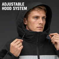 Veste de randonnée à capuche unisexe imperméable coupe-vent pour la montagne, vêtements de trekking légers pour hommes et femmes