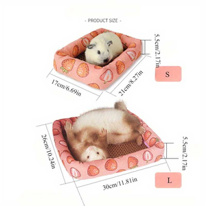 여름 햄스터 둥지, 고양이 둥지, 시원한 둥지, 고양이 쿨매트, 라탄 매트, 강아지 둥지, 애완동물 침대, 아이스 둥지, 애완용품 - Product Image 1