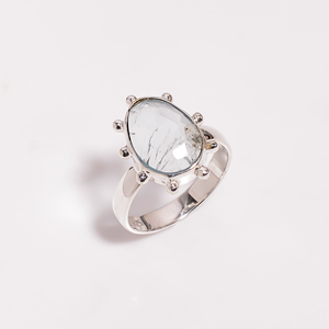 Anillo antiguo de Plata de Ley 925 a la moda, piedra preciosa Natural hecha a mano, joyería de rutilo dorado, suministro único de exportador personalizado para fiesta - Product Image 5