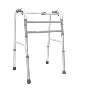 Déambulateur pliable en alliage d'aluminium Huahai Overseas Walker Hy811l avec roues, aide à la marche portable - Product Image 1