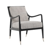 Fauteuil d'appoint minimaliste moderne scandinave contemporain en bois de chêne avec mousse à mémoire de forme, fauteuil de lecture compact pour chaise longue