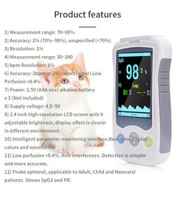 Oxymètre de pouls vétérinaire portable I Care pour clinique vétérinaire, moniteur SpO2 portable pour animaux pour la surveillance de l'anesthésie des chiens et des chats - Product Image 6