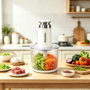 Appareil de cuisine électrique multifonction flexible et personnalisable de 1,2 L avec boîtier en verre, intégrant des fonctions de hachage, pétrissage et broyage pour un usage quotidien - Product Image 1