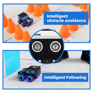 Tscinbuny Elegante Trendy <span class=keywords><strong>DIY</strong></span> Controle Remoto Carro Elétrico Kit com Rodas Mecanum STEM Educação Compatível para <span class=keywords><strong>Arduino</strong></span> Robótica - Product Image 3