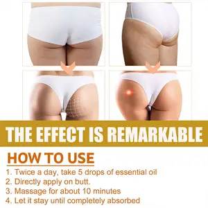 Beautiful buttocks essential oil lifting massage  tightening and lifting buttocks curve  revealing body shape  peach buttocks