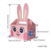 Boîtes à cadeaux colorées pour fêtes, boîtes à friandises de Pâques, boîtes à gâteaux, boîtes à biscuits avec poignée, boîtes à friandises en papier, boîte cadeau de Pâques