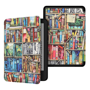 Étui de protection intelligent en PU léger et mince avec impression personnalisée, fonction veille/réveil automatique, pour tablette <span class=keywords><strong>Kobo</strong></span> <span class=keywords><strong>Clara</strong></span> 6 pouces, dos transparent et emplacement pour stylet - Product Image 3