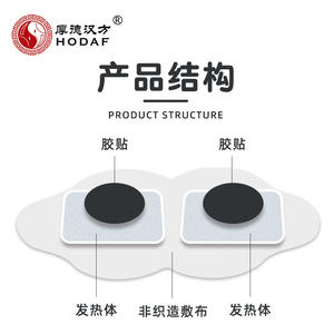 แผ่นประคบร้อนสมุนไพรโฮดาฟ สำหรับบรรเทาอาการปวดประจำเดือน บรรจุ 1 แผ่นต่อซอง - Product Image 3