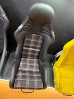 Asientos de Competición de Fibra de Carbono Ligeros de Alta Calidad para Porsche 911 Carrera 4S 997.1 997.2 GT2 GT3 RS, Completamente en Cuero