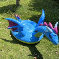 Equipo deportivo de PVC para el agua, juguete inflable con forma de Animal, regalo de cumpleaños