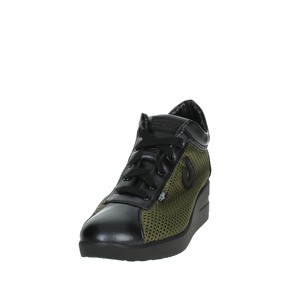Scarpe Jackie basse 226 sandali con zeppa nero/verdastro scarpe eleganti - Product Image 6