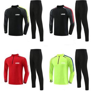 Ropa Deportiva con Logotipo Personalizado, Conjuntos Deportivos de Entrenamiento para Hombre, Chaqueta Deportiva Sublimada para Equipo de Fútbol con Media Cremallera - Product Image 2