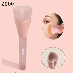 Nouvel arrivage de pinceaux de maquillage portables roses de haute qualité à cœur unique, fond de teint en poudre, pinceau Kabuki, grands outils de maquillage - Product Image 1