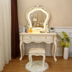 strapless open back dress HONEY JOY Kids Vanity Set with Real Mirror & Cushioned Stool, Crown Sh   Babyjoy