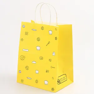 Toowin tas produsen kantong kertas kardus putih tas kertas Kraft cetakan warna daur ulang tas kertas Kraft bunga