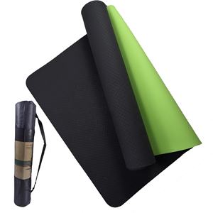 Tapete de Yoga y Fitness de TPE de Doble Cara de 6 mm de Grosor, Ecológico y Antideslizante para Ejercicio - Product Image 1