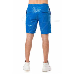 Haute qualité High Street Style hommes Shorts en cuir motif solide plaine teint écologique séchage rapide prix de gros pas cher - Product Image 3