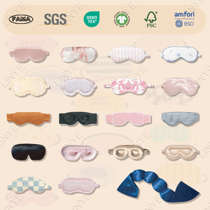 Masque de sommeil de luxe personnalisé LINYE Premium Factory, 16, 19, 22 Momme, 100% soie de mûrier pure, masque pour les yeux pour dormir - Product Image 6