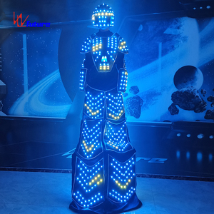 Halloween Party Robot <span class=keywords><strong>Urban</strong></span> <span class=keywords><strong>Walker</strong></span> Stilt Costume Holiday Rave Performance Wear Led Stilt Robot Clothing - Product Image 4