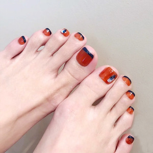 Diamant français 24 pièces bonbons artificiels faux ongles d'orteil Macaron faux ongles pour la conception bricolage <span class=keywords><strong>pied</strong></span> pointe <span class=keywords><strong>manucure</strong></span> - Product Image 3