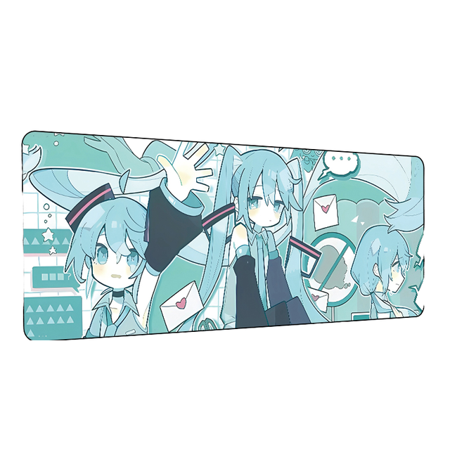 Tigerwings Ergonomic Mouse Pad Ce Rohs Reach Ca65 Custom Logo Wrist Rest Sublimation Blank Rubber Office Desk Mat Miku