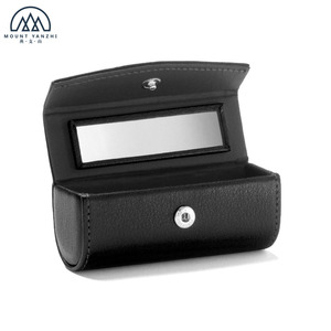 Xách tay da thật Túi mỹ phẩm với mở đóng cửa phong cách quốc gia Son môi chủ trường hợp có tính năng một gương - Product Image 2