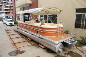 <span class=keywords><strong>Bateau</strong></span> ponton <span class=keywords><strong>de</strong></span> luxe Kinlife en aluminium et fer, 18, <span class=keywords><strong>19</strong></span>, 20-21, 24, 25, 27 <span class=keywords><strong>pieds</strong></span>, 10, 12 personnes, vente en Chine, sports nautiques personnalisés - Product Image 2