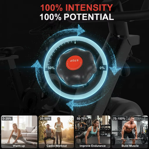 Équipement de fitness pour sports d'intérieur, vélo de spinning d'intérieur avec résistance silencieuse et réglable pour entraînement <span class=keywords><strong>cardio</strong></span> à domicile - Product Image 5