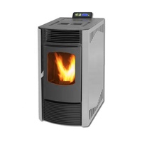 ZLKM0805A Chauffage à granulés automatique WiFi économique et facile à utiliser avec télécommande, autoportant en acier, design moderne