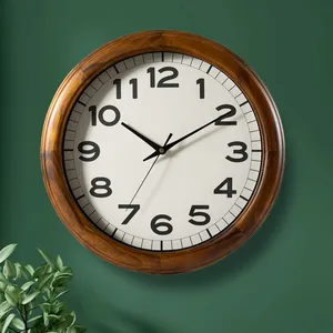 Elegant Gift Clock Retro Antique Vintage Style Living Room Wall Decor Wooden Wall Clock