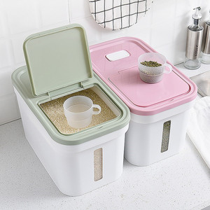 Conteneurs de cuisine d'usine, boîtes de rangement alimentaire, distributeur de céréales, <span class=keywords><strong>farine</strong></span>, riz, <span class=keywords><strong>sucre</strong></span>, boîte de rangement de riz <span class=keywords><strong>pour</strong></span> cuisine - Product Image 1