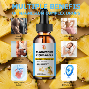 Suplementos Herbales al por Mayor de Fábrica con L-Teanina y Bromelina para Apoyar la Relación Muscular y la Recuperación, Gotas Líquidas de Magnesio - Product Image 5