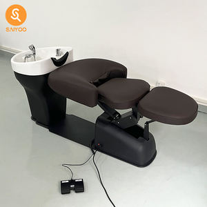 Fauteuil de coiffure hydraulique électrique haut de gamme pour extensions de cils avec <span class=keywords><strong>massage</strong></span>, en cuir PU durable et imperméable, pour mobilier de salon de beauté et spa - Product Image 5