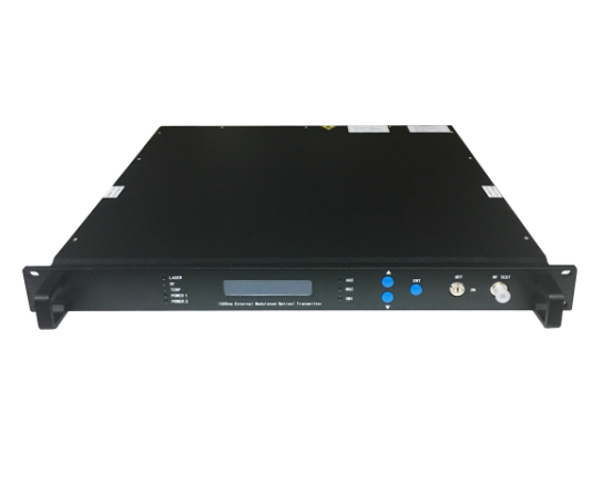 Long Distance 1550nm External Modulation Optical Transmitter  With 6-10dB 40-100km 1/2 Port 1550 Optical Transmitter