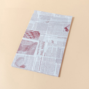 Revêtements de panier Emballages alimentaires Feuilles de papier Style <span class=keywords><strong>journal</strong></span> Imprimé Feuilles de papier sulfurisé Deli pour pains Burgers Frites - Product Image 5