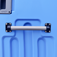 Toilettes portables de bonne qualité, couleur personnalisée, toilettes sèches mobiles avec grande cuve de récupération des eaux usées