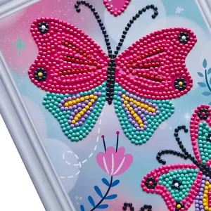 Kits d'autocollants diamantés pour enfants DIY Cartoon Diamond Art Stickers