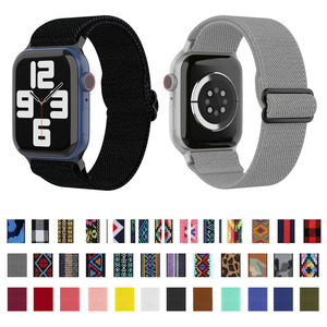 <span class=keywords><strong>Bracelet</strong></span> de montre en nylon tressé extensible Trendybay Instock, design élastique à boucle unique, plusieurs couleurs au choix pour Apple Watch - Product Image 3