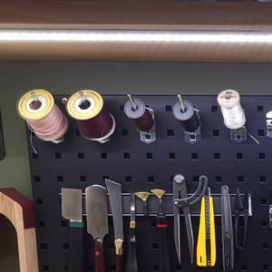 <b>Hanging</b> <b>Board</b> Pegboard Slanted And Straight Hooks <b>Iron</b> Hooks For Garment Storage Wall Mount - Product Image 2