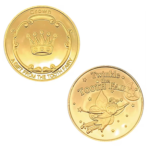 Moneda Conmemorativa Personalizada <span class=keywords><strong>de</strong></span> la Hada <span class=keywords><strong>de</strong></span> los Dientes, Recuerdos Dorados, Regalos, Medallas <span class=keywords><strong>de</strong></span> la Hada <span class=keywords><strong>de</strong></span> los Dientes, Corona, Moneda Chapada en <span class=keywords><strong>Oro</strong></span>, Regalo para Niños - Product Image 2