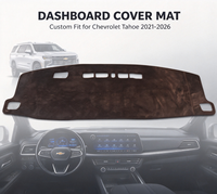 Housse de tableau de bord en peluche de luxe, protection et décoration, couleur personnalisée, accessoires intérieurs de véhicule, Chevrolet Tahoe